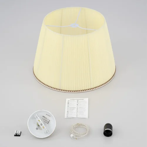 Светильник подвесной Вена CL402023 Citilux бежевый 1 лампа, основание патина белое в стиле классический прованс  фото 8