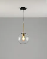 Светильник подвесной Sumatra V2110-P Moderli прозрачный 1 лампа, основание чёрное в стиле лофт современный 