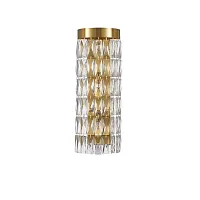 Бра Magnitudo 4090-3W Favourite прозрачный 3 лампы, основание золотое в стиле современный 