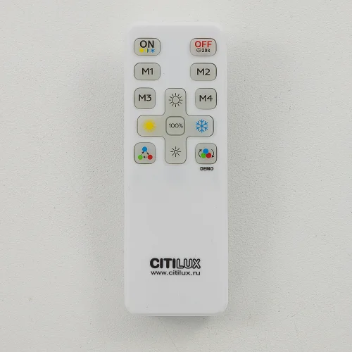 Светильник потолочный LED с пультом Trent CL203621 Citilux чёрный на 1 лампу, основание чёрное в стиле современный хай-тек минимализм с пультом фото 6