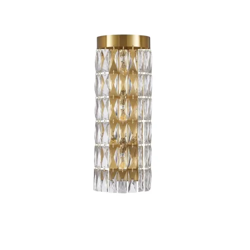 Бра Magnitudo 4090-3W Favourite прозрачный на 3 лампы, основание золотое в стиле современный 