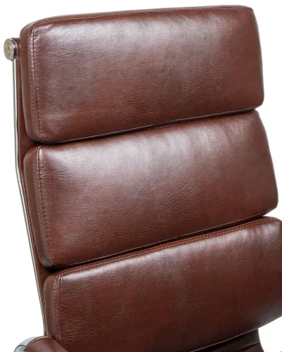 Офисное кресло для руководителей 103F-LMR ARNOLD, цвет коричневый Dobrin, коричневый/экокожа, ножки/металл/хром, размеры - 1130*1180***670*670 фото 11