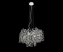 Люстра подвесная Авани 07873-60D,16 Kink Light прозрачная на 8 ламп, основание серебряное в стиле модерн флористика ветви