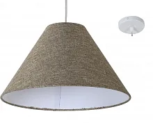 Светильник подвесной Naro E 1.P2 BR Arti Lampadari коричневый 1 лампа, основание белое в стиле минимализм кантри 