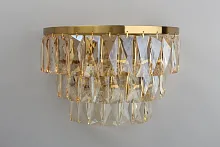 Бра Francheska APL.837.01.02 Aployt янтарный 2 лампы, основание бронзовое в стиле классический 
