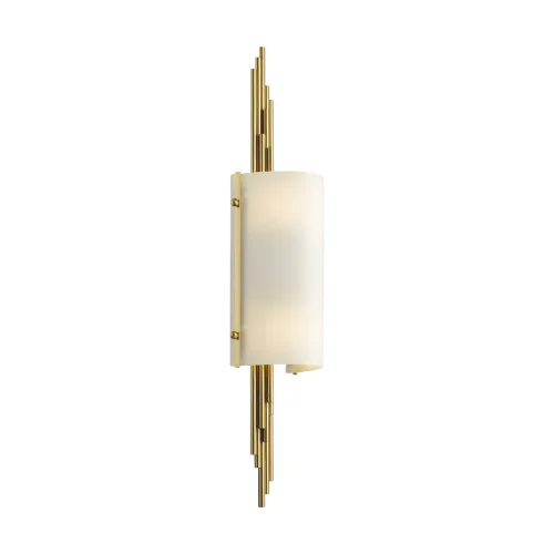 Бра Margaret 5415/2W Odeon Light белый на 2 лампы, основание бронзовое в стиле арт-деко  фото 3