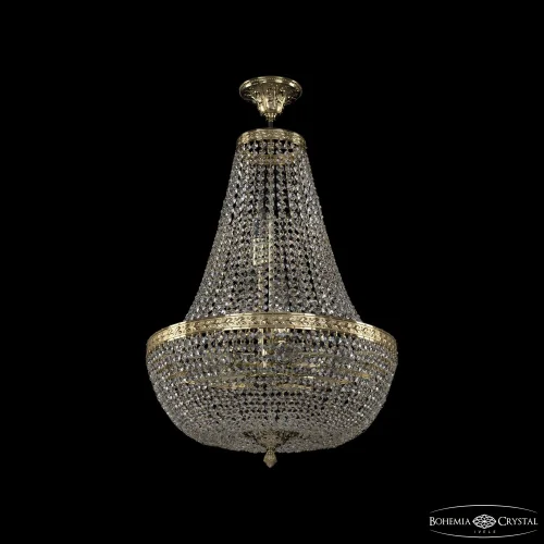 Люстра подвесная 19051/H2/45IV G C1 Bohemia Ivele Crystal прозрачная на 8 ламп, основание золотое в стиле классический sp