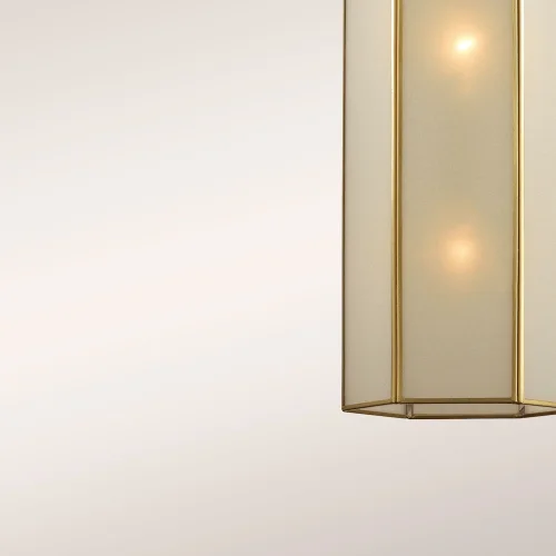 Светильник подвесной Politop 4120-2P Favourite белый 2 лампы, основание золотое в стиле современный  фото 4