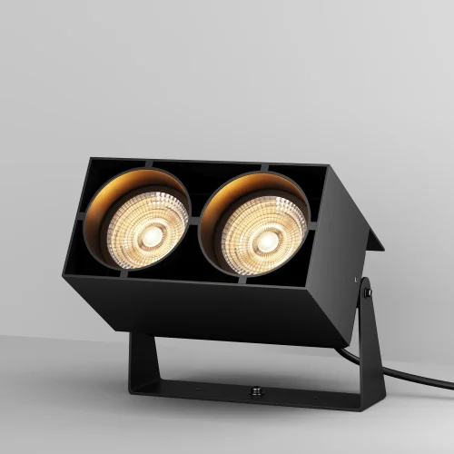Прожектор LED Spot O486FL-L10GF3K Maytoni уличный IP графит на 1 лампу, плафон прозрачный в стиле современный хай-тек LED фото 3
