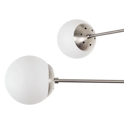 Люстра потолочная Solve MR1320-4P MyFar белая на 4 лампы, основание никель в стиле современный  фото 4