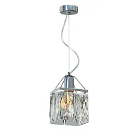 Светильник подвесной V5288-9/1S Vitaluce прозрачный на 1 лампу, основание хром в стиле современный классический 