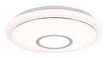 Светильник потолочный LED с пультом Connor 41386-16 Globo белый 1 лампа, основание белое в стиле хай-тек современный с пультом