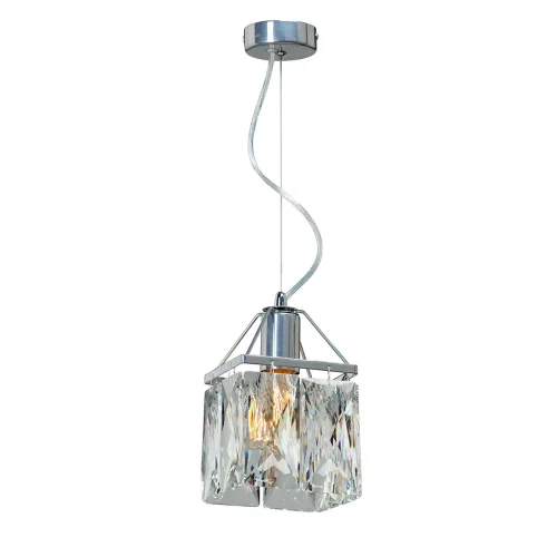 Светильник подвесной V5288-9/1S Vitaluce прозрачный на 1 лампу, основание хром в стиле современный классический 
