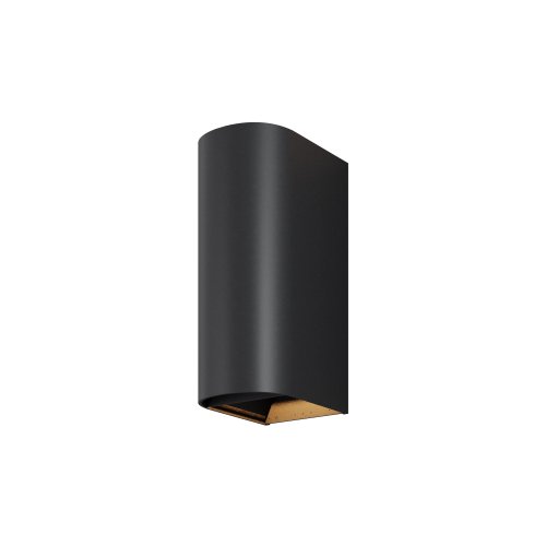 Настенный светильник ЛЕД уличный Драп / Drape O526WL-L10B3K Maytoni уличный IP65 чёрный на 1 лампу, плафон чёрный в стиле современный ЛЕД