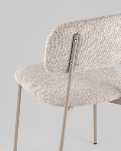 Стул Chao, серый, серые ножки, 2шт./уп. УТ000039975 Stool Group, серый/рогожка, ножки/металл/серый, размеры - *780**** фото 3