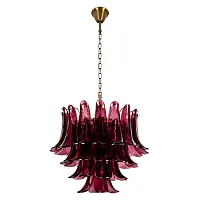 Люстра подвесная Лилу / Lilou 10600/600 Burgundy LOFT IT бордовая на 10 ламп, основание бронзовое в стиле 