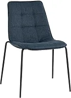 Стул Мелани рогожка синий УТ000025911 Stool Group, синий/рогожка, ножки/металл/чёрный, размеры - *****