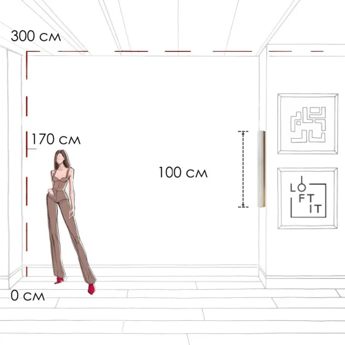 Бра LED Mondrian 10408W/1000 LOFT IT белый на 1 лампу, основание бронзовое в стиле современный фото 8