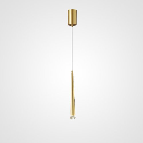 Светильник подвесной MAGRIT LUX H30 Brass 213850-23 ImperiumLoft прозрачный 1 лампа, основание латунь в стиле современный лофт 