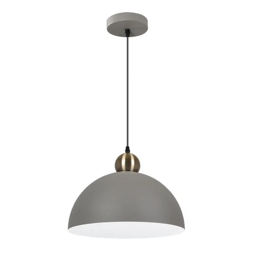 Светильник подвесной Recinto A7053SP-1GY Arte Lamp серый на 1 лампу, основание серое в стиле лофт современный 