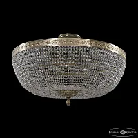 Люстра потолочная 19051/70IV G C1 Bohemia Ivele Crystal прозрачная на 16 ламп, основание золотое в стиле классика sp
