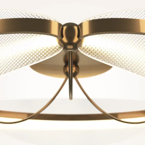 Люстра потолочная LED Breeze MOD281CL-L45BS3K Maytoni белая на 1 лампу, основание латунь в стиле современный хай-тек фото 9