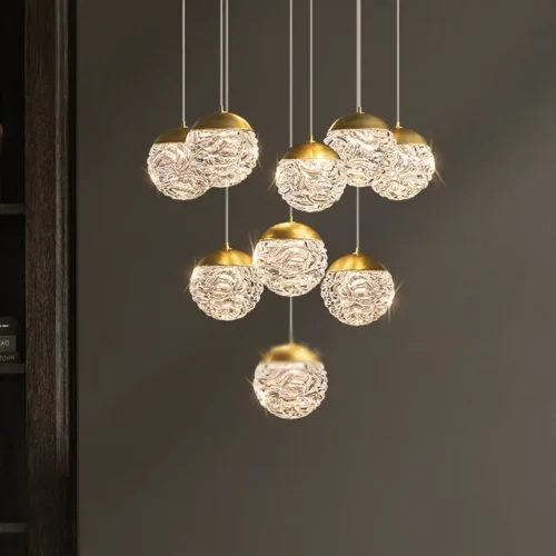 Светильник подвесной VERENA MORE L13 212484-23 ImperiumLoft прозрачный на 13 ламп, основание латунь в стиле современный фото 8 Светильник подвесной VERENA MORE L13 212484-23 ImperiumLoft прозрачный на 13 ламп, основание латунь в стиле современный фото 8