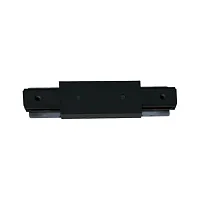 Коннектор-ввод питания прямой для шинопровода Track Accessories A130306P Arte Lamp чёрный в стиле для светильников серии Track Accessories однофазный
