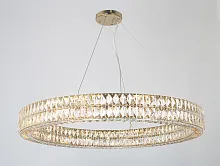 Люстра подвесная 10124+18/S gold Newport прозрачная на 22 лампы, основание золотое в стиле модерн 