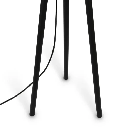 Торшер Calvin Z177FL-01B Maytoni на треноге чёрный 1 лампа, основание белое в стиле кантри
 фото 4
