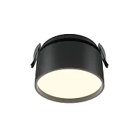 Светильник точечный LED Onda DL024-12W-DTW-B Maytoni чёрный 1 лампа, основание чёрное в стиле современный хай-тек круглый