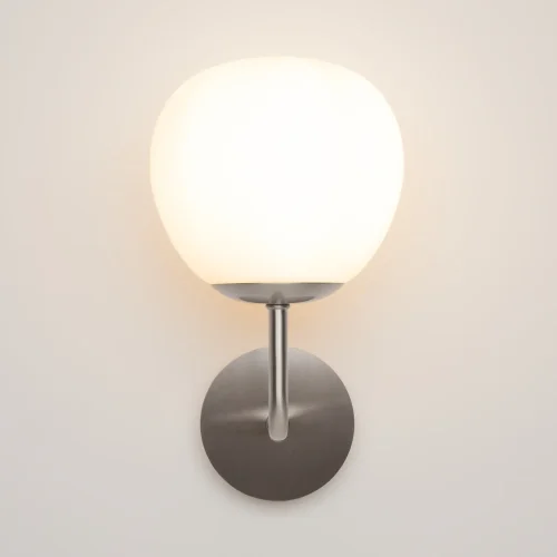 Бра Erich MOD221-WL-01-N Maytoni белый на 1 лампу, основание никель в стиле современный фото 7