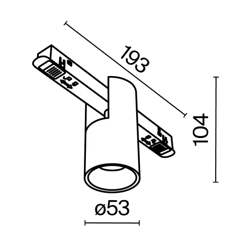 Трековый светильник LED Magnetic track system Exility TR122-2-7W3K-BS Maytoni латунь для шинопроводов серии Magnetic track system Exility латунь фото 10