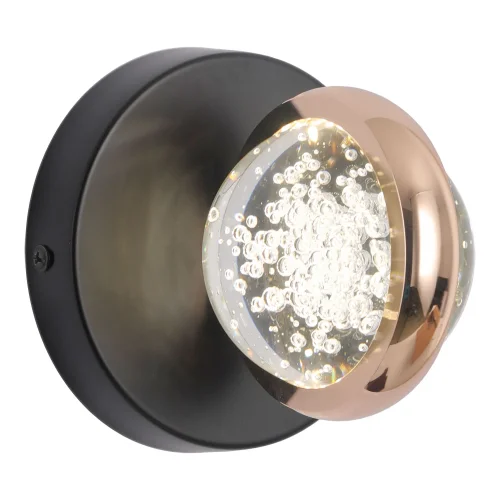 Бра LED LSP-7511 Lussole прозрачный на 1 лампу, основание чёрное в стиле современный фото 3