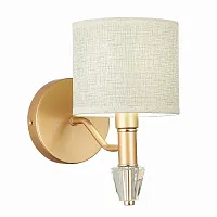 Бра Vilede SLE107001-01 Evoluce бежевый 1 лампа, основание золотое в стиле современный 