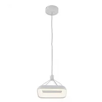 Светильник подвесной LED Паркер CL225B210 Citilux белый 1 лампа, основание белое в стиле современный квадраты