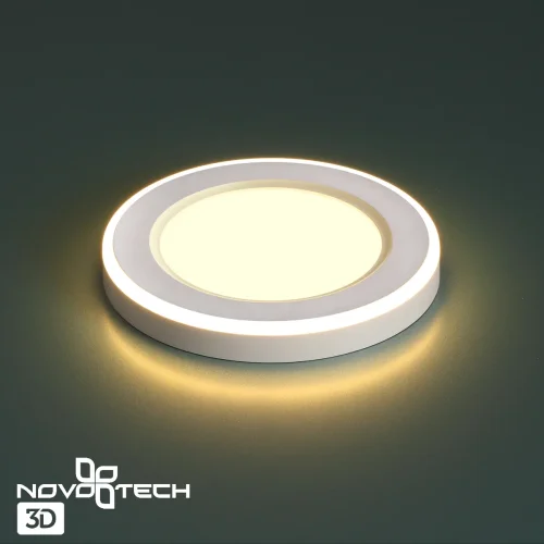 Светильник точечный LED Span 359018 Novotech белый 1 лампа, основание белое в стиле хай-тек  фото 9