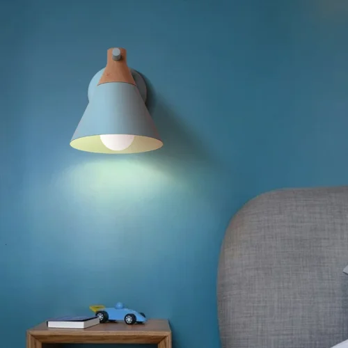 Настенный светильник NOD WALL Blue 178361-26 ImperiumLoft голубой на 1 лампа, основание голубое в стиле современный скандинавский  фото 2