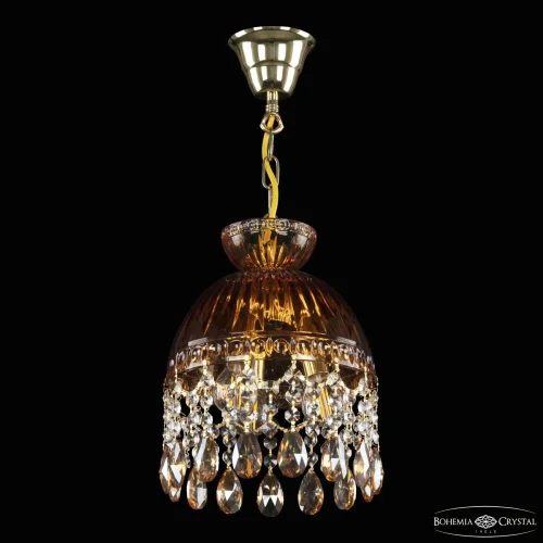 Светильник подвесной 5478/22 G Amber/M-1G K721 Bohemia Ivele Crystal янтарный 3 лампы, основание золотое прозрачное в стиле классический sp