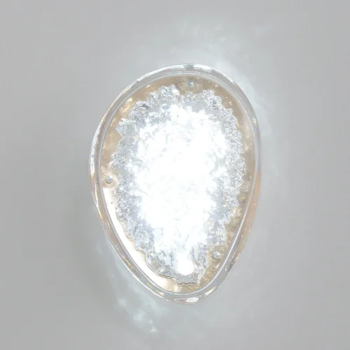 Бра LED FELICIDAD AP9W LED Crystal Lux прозрачный на 1 лампу, основание золотое в стиле современный фото 6