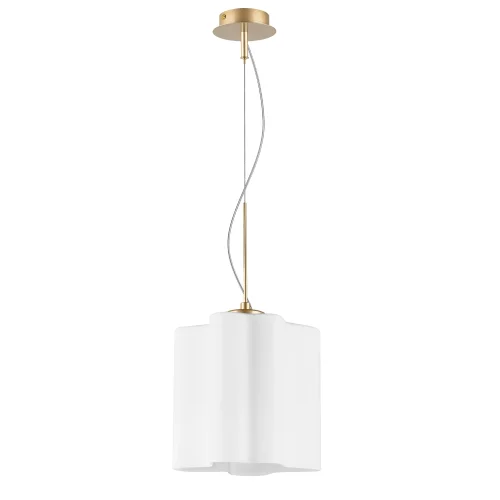 Светильник подвесной Nubi 802113 Lightstar белый 1 лампа, основание бежевое в стиле современный арт-деко 