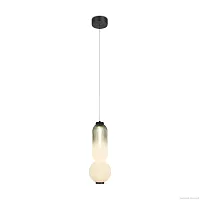 Светильник подвесной LED Awards FR6140PL-L12B Freya белый 1 лампа, основание чёрное в стиле современный 
