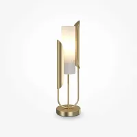 Настольная лампа Сipresso Z014TL-01G Maytoni белая на 1 лампу, основание золотое металл в стиле современный 