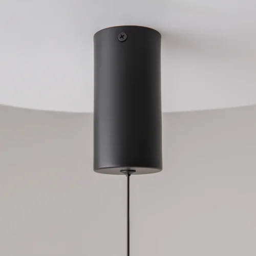 Светильник подвесной LED Ray P022PL-L10B Maytoni белый на 1 лампу, основание чёрное в стиле современный трубочки фото 2