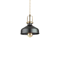 Светильник подвесной ERIS-2 SP1 NERO Ideal Lux чёрный 1 лампа, основание чёрное в стиле модерн 