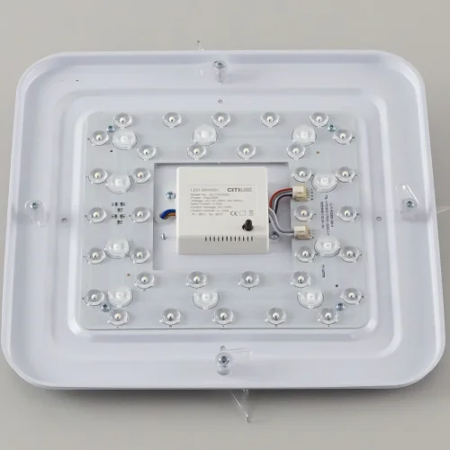 Светильник потолочный LED с пультом Симпла CL714K330G Citilux белый 1 лампа, основание белое в стиле современный квадраты фото 5