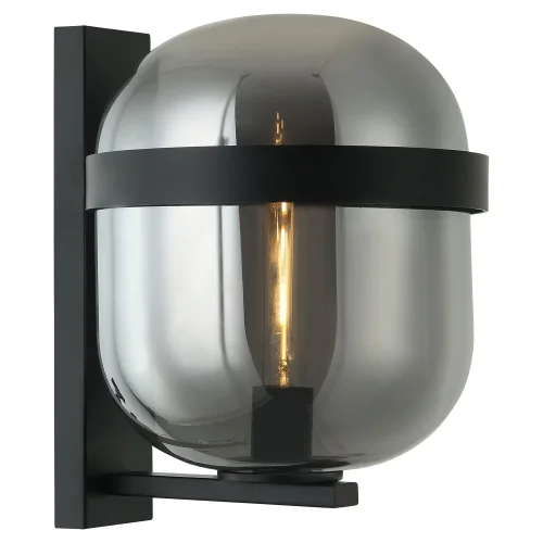 Бра LSP-8510 Lussole серый на 1 лампа, основание чёрное в стиле лофт 