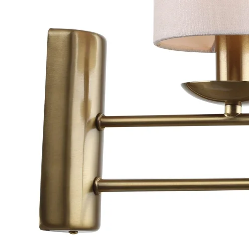 Бра Eclipse 10166/1A Brass Escada бежевый на 1 лампа, основание бронзовое в стиле современный  фото 5