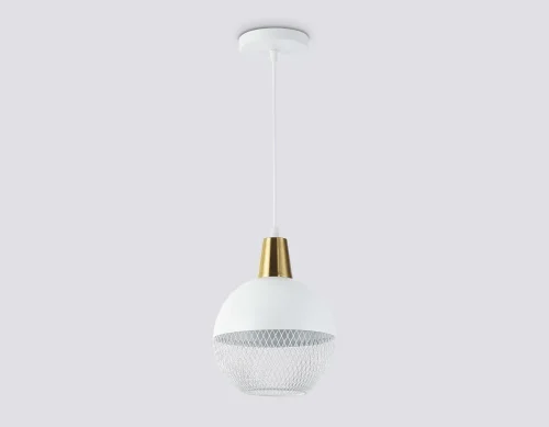 Светильник подвесной TR8502 Ambrella light белый на 1 лампу, основание белое в стиле лофт фото 4