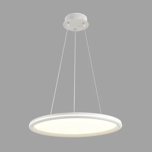 Люстра потолочная LED с пультом Alis Smart 8380/45L Lumion белая на 1 лампу, основание белое в стиле современный хай-тек сири яндекс алиса с пультом фото 5